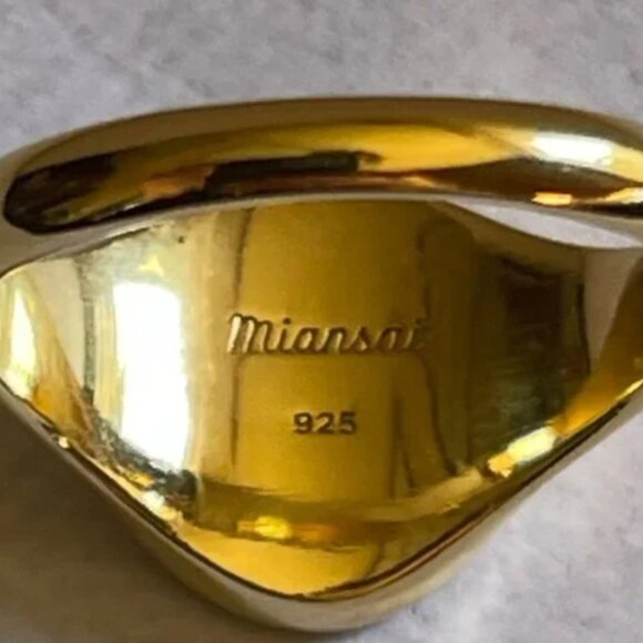 Miansai Gold Vermeil Dove Ring - Picture 3 of 5